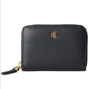 Lauren Ralph Lauren Smooth Leather Zip Wallet